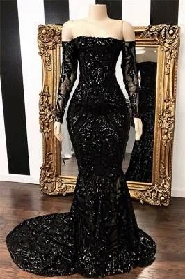 Special Price Off-the-shoulder Long Sleeves Mermaid Sweep Train Prom Dresses,DS14008 Special Price Off-the-shoulder Long Sleeves Mermaid Sweep Train Prom Dresses,DS14008