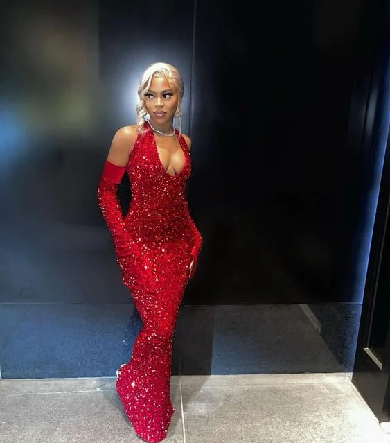 Today's Special Black Girl Red Sequined Mermaid Formal Prom Dress Long Evening Gown,BL18608 Today's Special Black Girl Red Sequined Mermaid Formal Prom Dress Long Evening Gown,BL18608