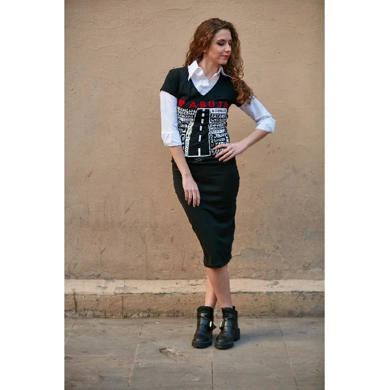 Amazing Deals VELVET APPLIQUE LUV ABUJA MIDI DRESS