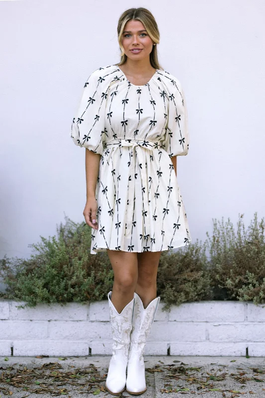 Discount Deals Atlas Bow Mini Dress