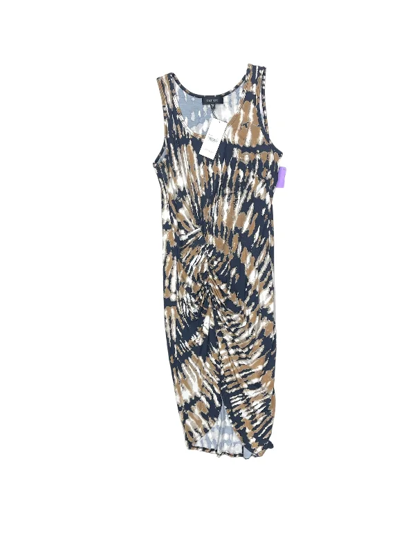 Discount Extravaganza Tie Dye Print Dress Casual Midi Karen Kane, Size L