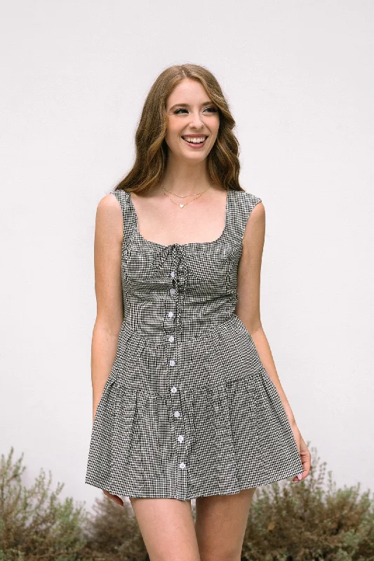 Super Sale Brynn Gingham Mini Dress