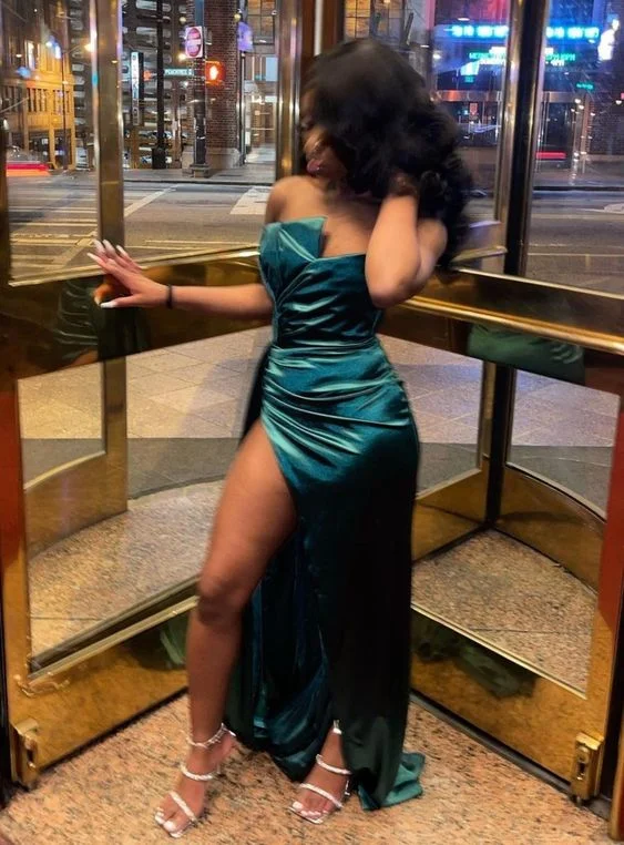 Big Savings Long green prom dress,wedding reception gown, satin prom dresses,BL18622 Big Savings Long green prom dress,wedding reception gown, satin prom dresses,BL18622