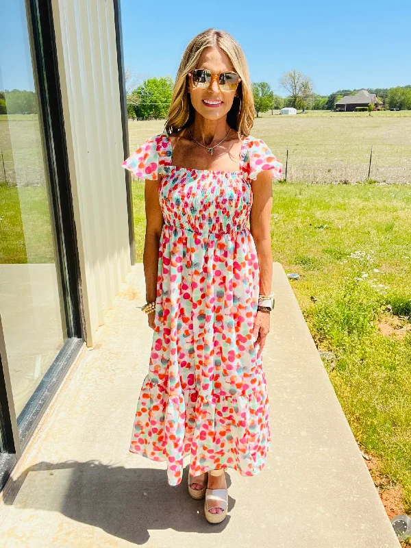 Price Drop SUMMER PARTY DRESS- PINK--SUMMER SALE