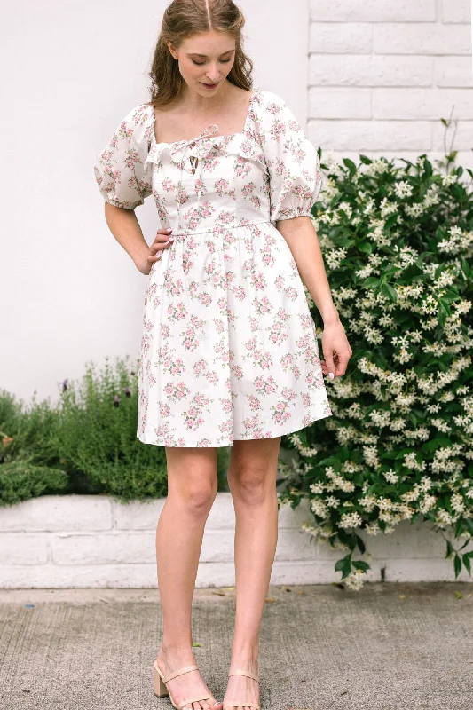 Savings Galore Darlene Puff Sleeve Mini Dress
