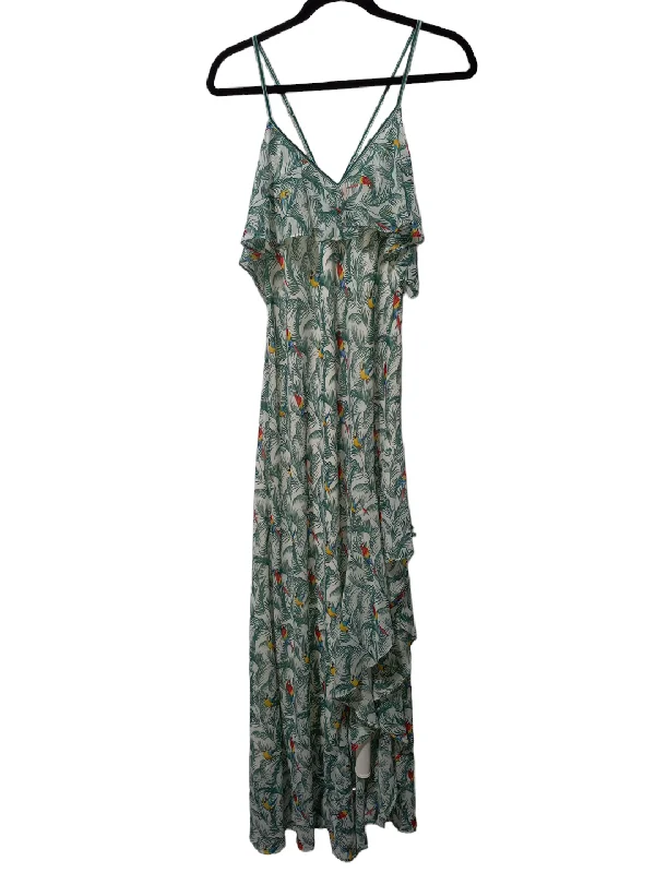 Super Sale Tropical Print Dress Party Long Chelsea And Violet, Size S