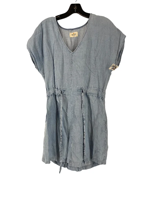 Online Only Blue Denim Dress Casual Short Marine Layer, Size S