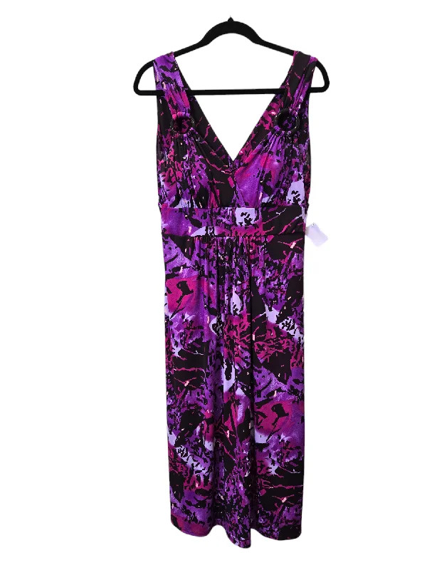 Massive Deals Purple Dress Casual Midi Glamorous, Size M