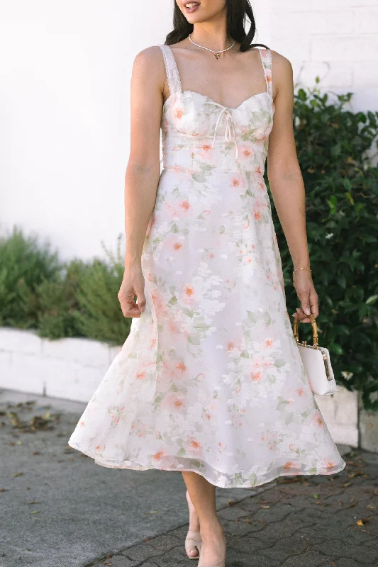 Savings Galore Amanda Sweetheart Floral Dress