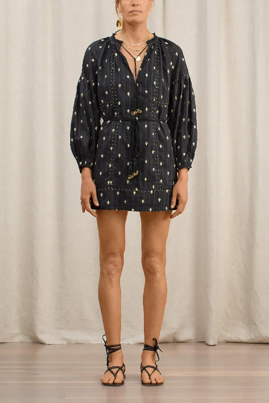 Savings Galore Acacia Embroidered Cotton Mini Dress