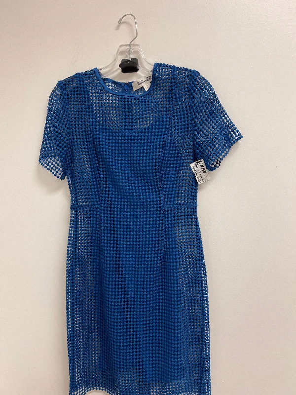Super Deal Blue Dress Party Midi Diane Von Furstenberg, Size Xs