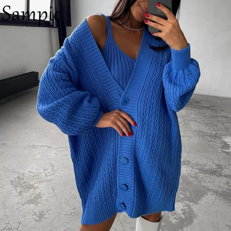 Super Sale Awakecrm Christmas Gift Sampic Cardigans Dress Women Winter Oversized V Neck Knitted Long Sleeve Cardigans Tops Casual Sexy Club Sweater Outwear Super Sale Awakecrm Christmas Gift Sampic Cardigans Dress Women Winter Oversized V Neck Knitted Long Sleeve Cardigans Tops Casual Sexy Club Sweater Outwear