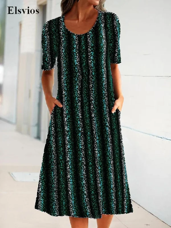 Markdowns Summer O Neck Pullover Office Dress Lady Casual Pocket Short Sleeve Loose Dress Women Retro Print Mini Party Dress Vestidos Markdowns Summer O Neck Pullover Office Dress Lady Casual Pocket Short Sleeve Loose Dress Women Retro Print Mini Party Dress Vestidos
