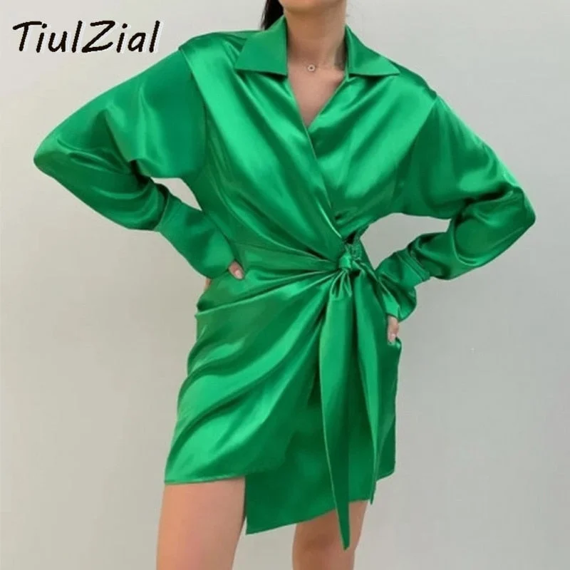 Overstock Awakecrm Green Long Sleeve Mini Satin Dress Nothed Lace Up Bandage Wrap Summer Dress High Waist Casual Shirt Dresses Women Blue Overstock Awakecrm Green Long Sleeve Mini Satin Dress Nothed Lace Up Bandage Wrap Summer Dress High Waist Casual Shirt Dresses Women Blue
