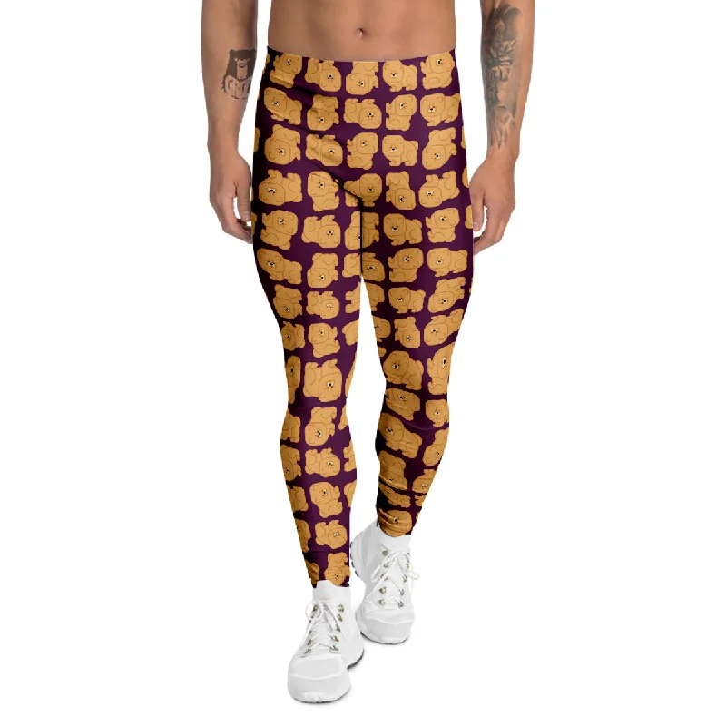 Price Rollback Chow chow And Purple Print Pattern Men's Leggings