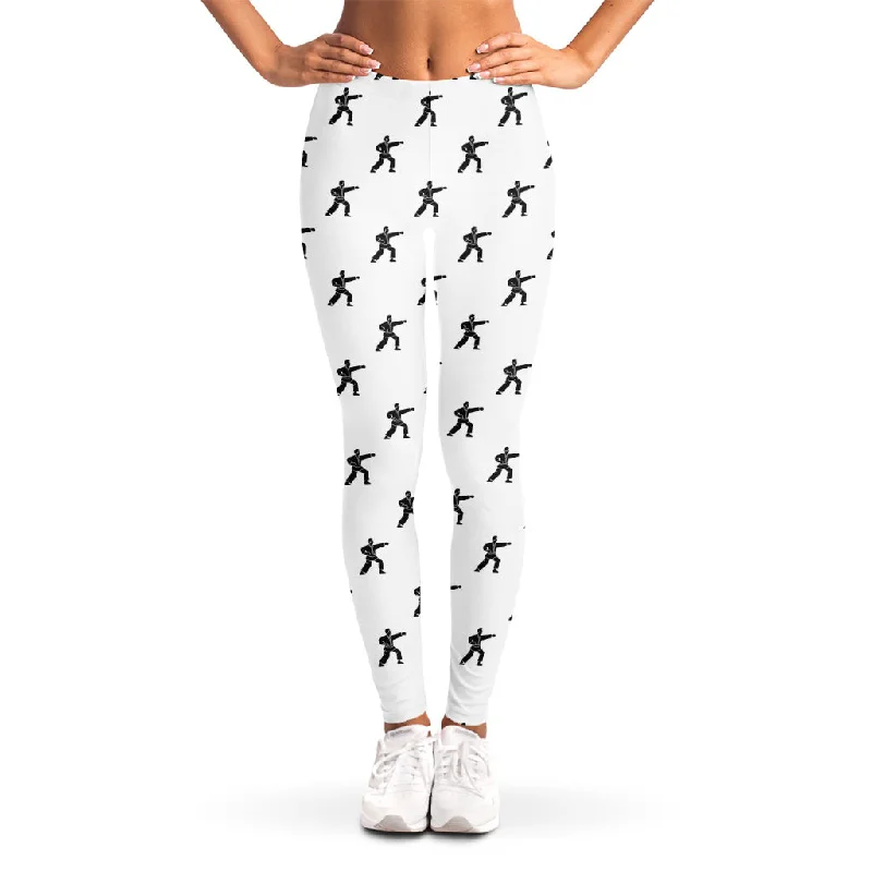 Lowest Price Karate Fighter Pattern Print Women's Leggings