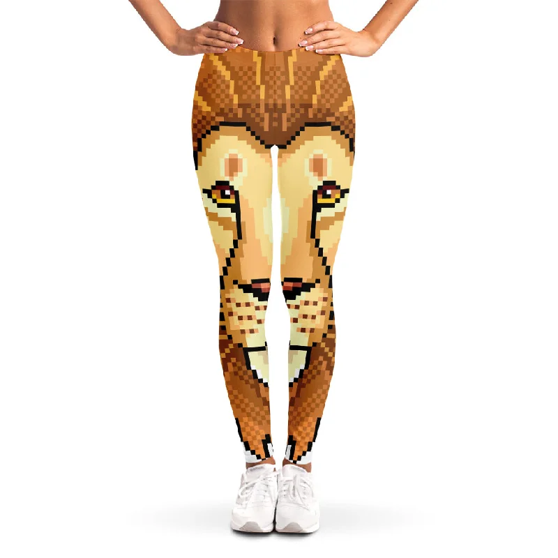 Anniversary Sale Leo Pixel Print Women's Leggings