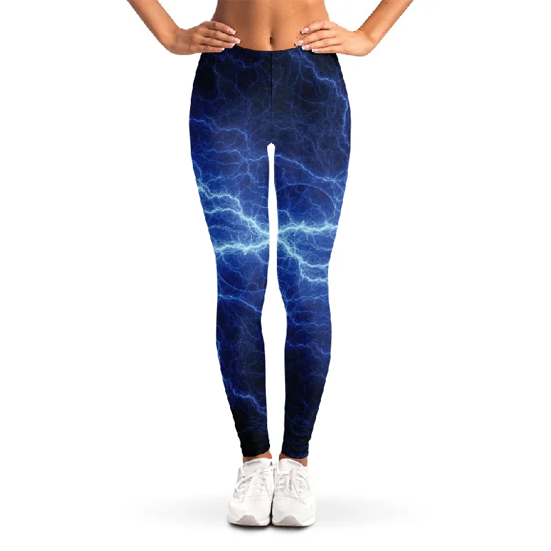Final Clearance Lightning Plasma Print Women's Leggings