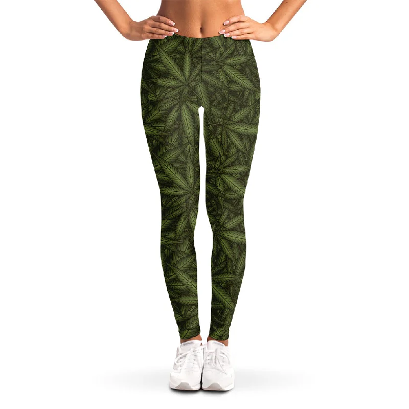 TIME-Limited Offer Marijuana Leaf Pattern Print Women's Leggings
