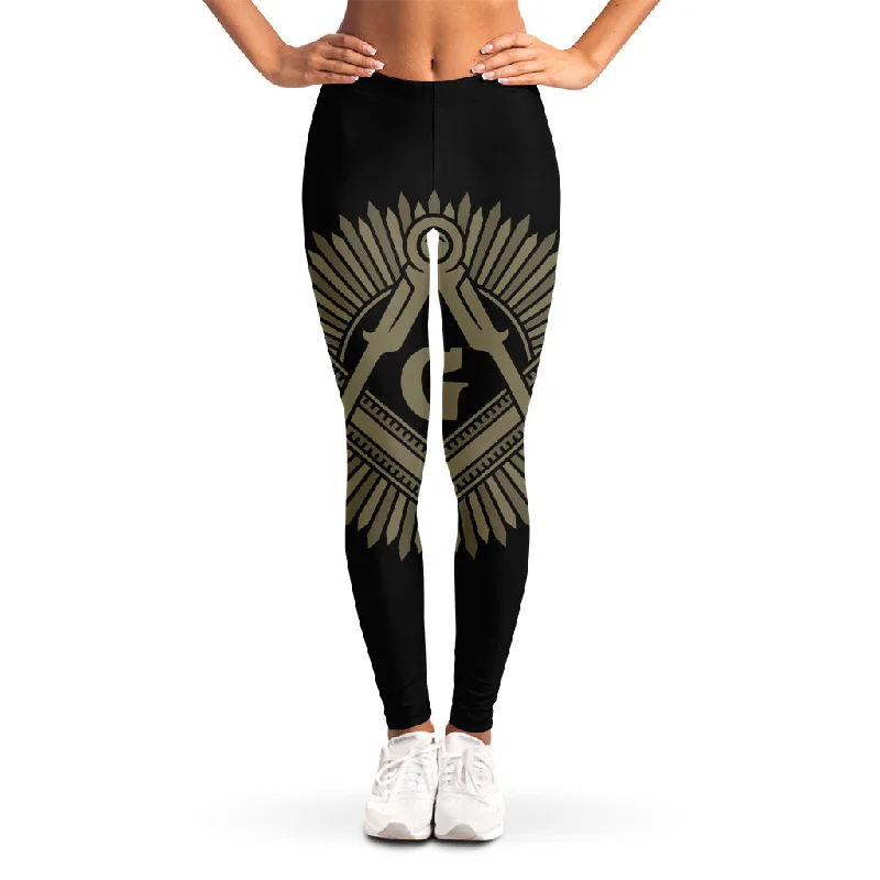 Special Discount Masonic Freemasonry Print Women's Leggings