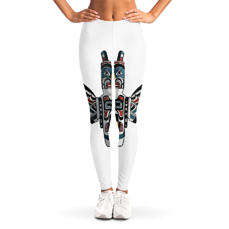 Early Access Native American Eagle Totem Print Women's Leggings