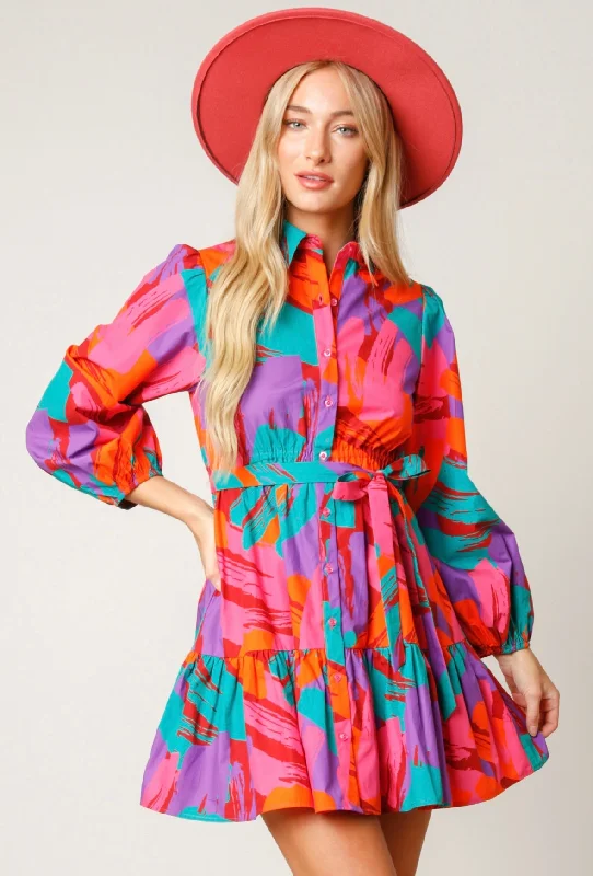 Deal of the Day Right About You • Pops of Color Dress
