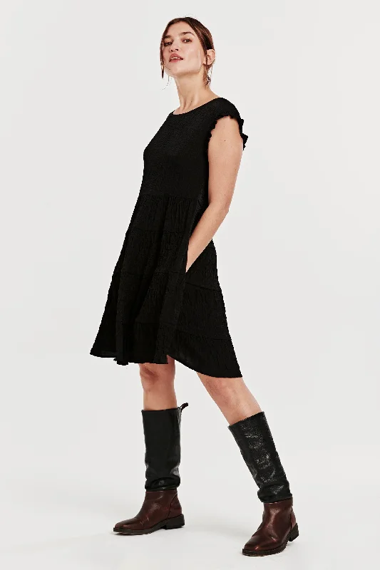 Online Only SADIE SLEEVELESS DRESS BLACK